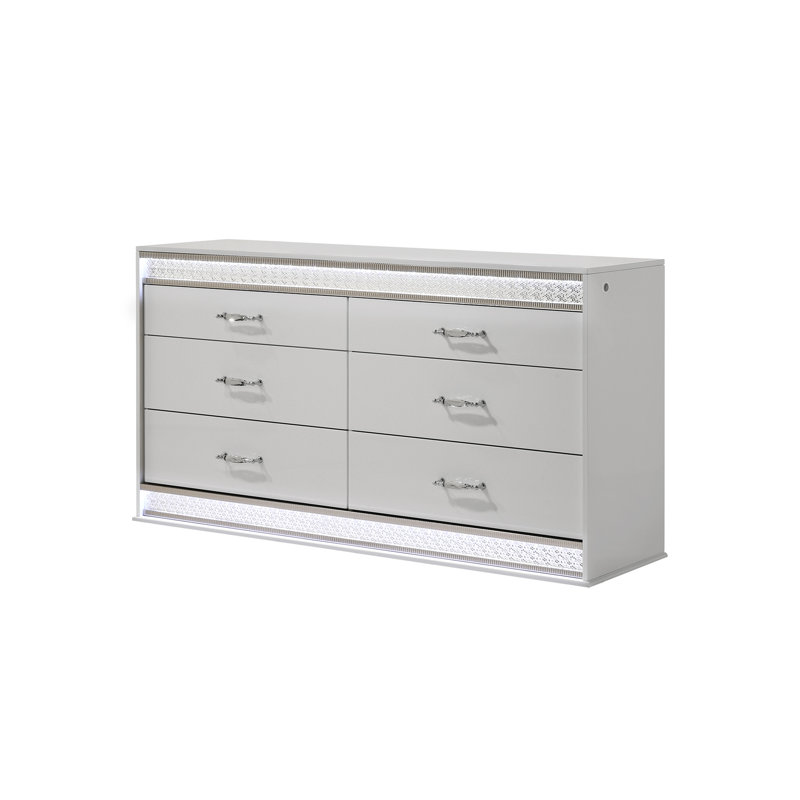 Commode 6 tiroirs Glam