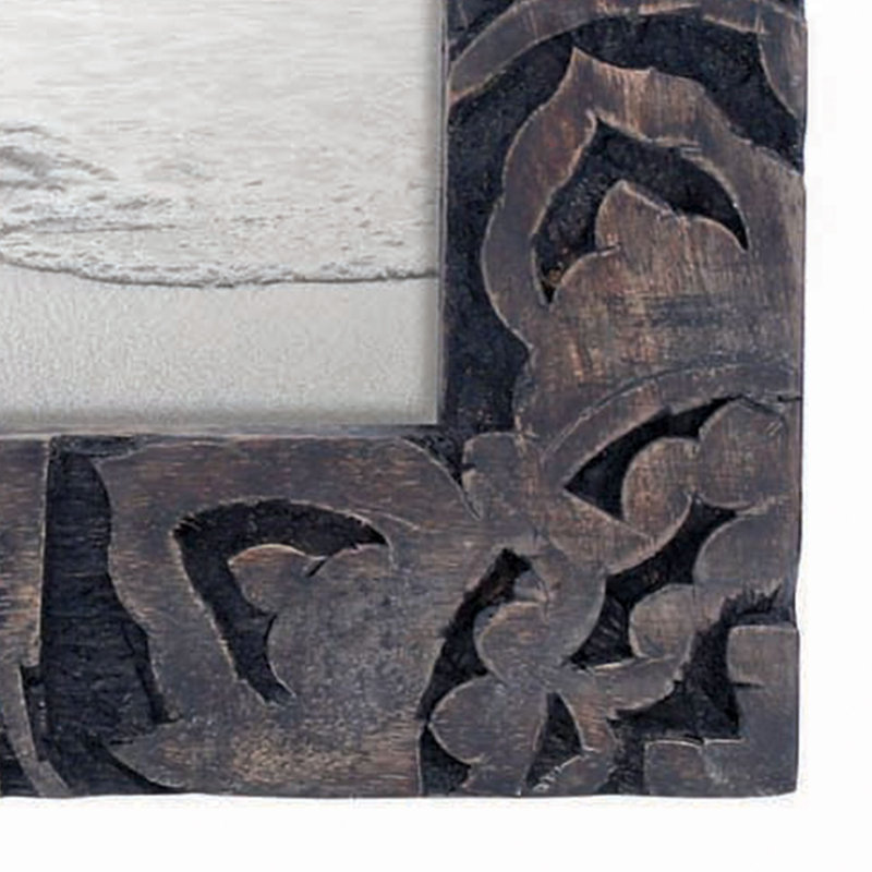 Brundage Gray Wood Embossed Picture Frame