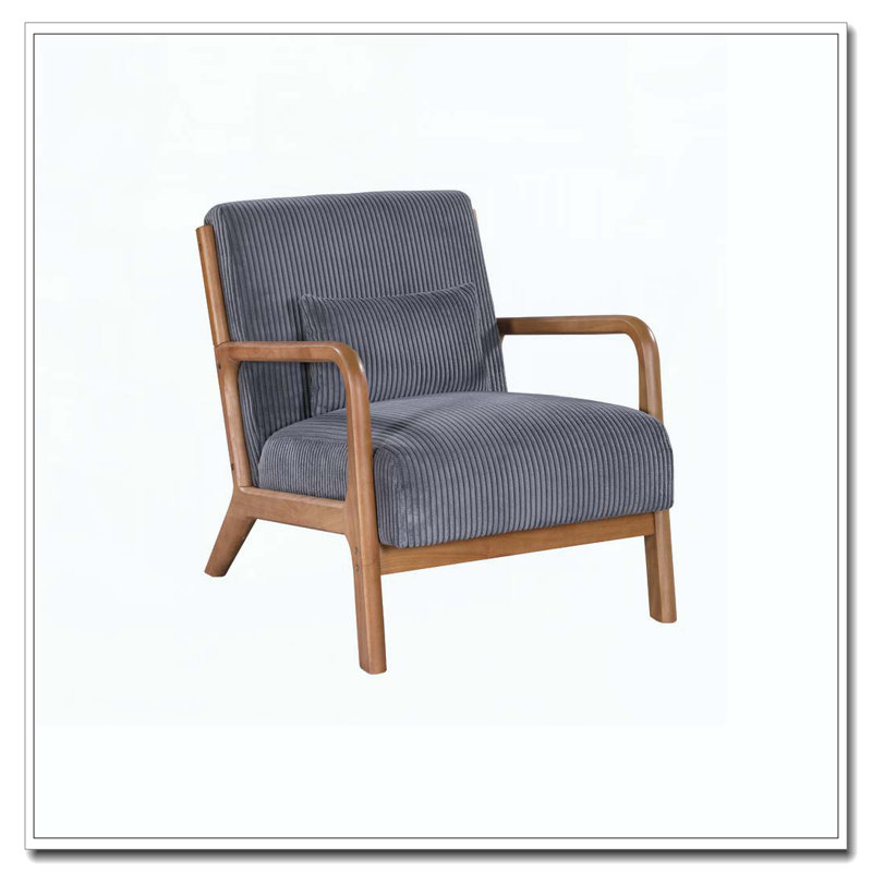 Chaise longue en bois, Gris
