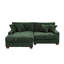 2-Piece Chenille Sectional Sofa-698229798-698229816