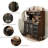 59.06"Solid Wood Pine Sintered Stone tabletop black Sideboard