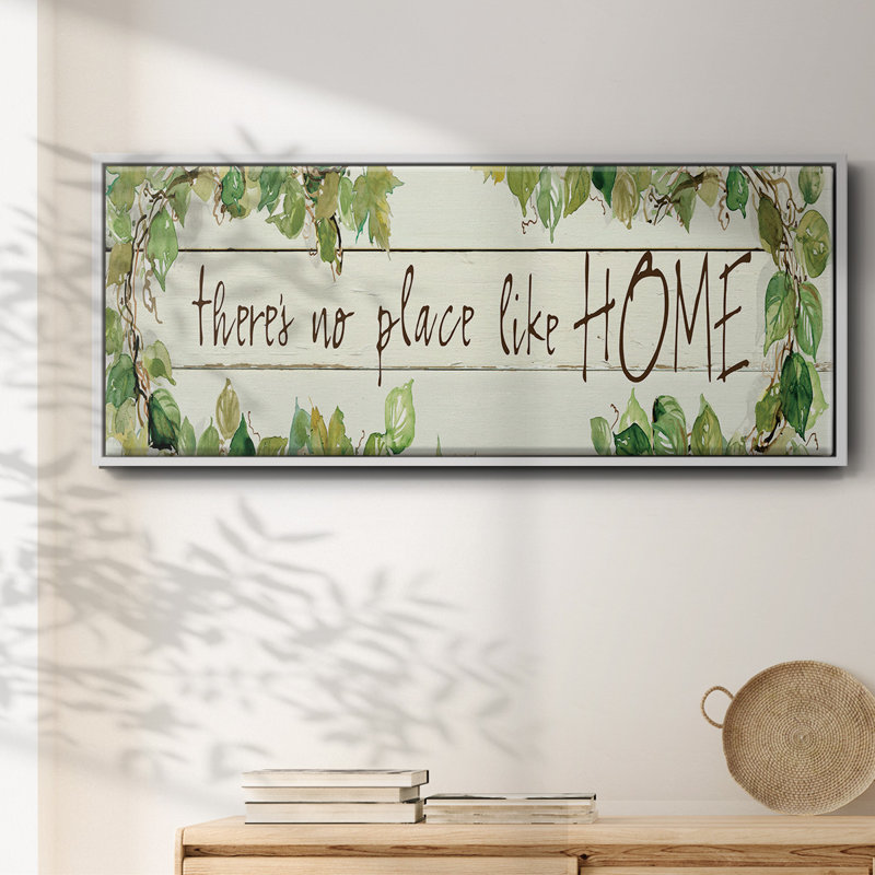 No Place Like Home - Toile encadrée, H 20 po x l 50 po