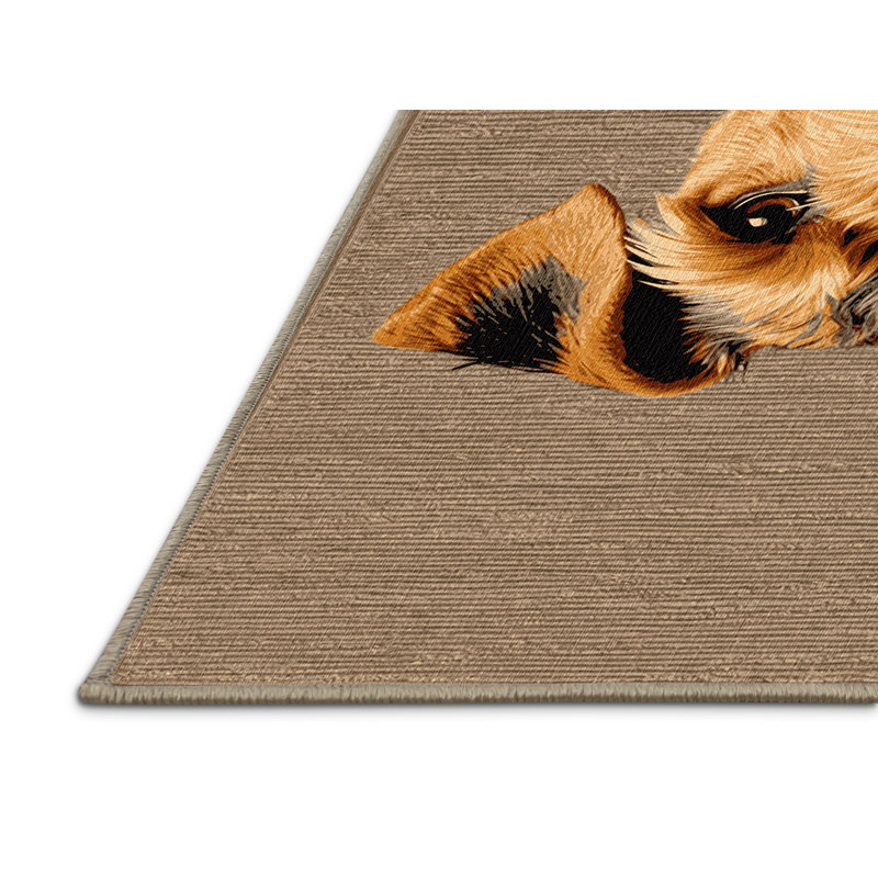  Tapis lavable Airedale Terrier, Carré 4 pi