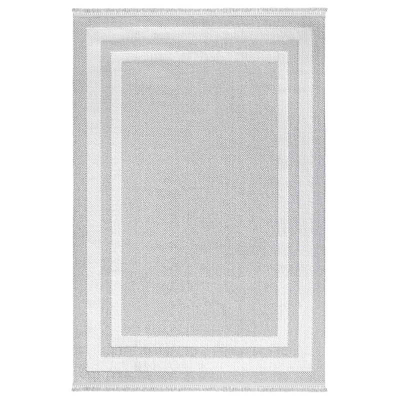 Jarison Cotton Geometric Indoor Rug, Rectangle 6'7" x 9'7"