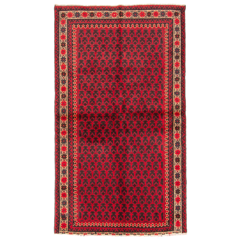 Rizbaft Red Rug 3'6" x 5'11"