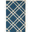 Tapis bleu marine en laine touffeté à la main Sanyla Arshmaan-1553111966