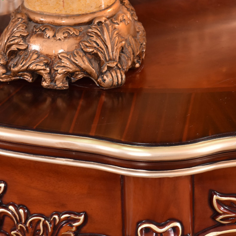 Retro Elegant Solid Wood Console Table, 32.68" H x 57.09" W x 18.5" D