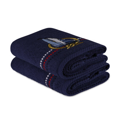 Ensemble de 2 serviettes 100% coton Metcalf