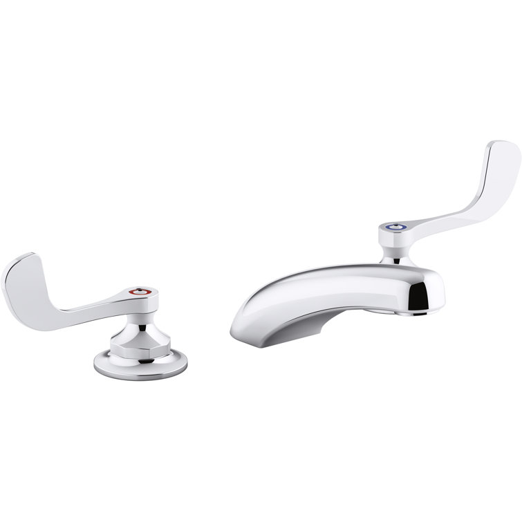 Triton Bowe 1.0 GPM Widespread Bathroom Sink Faucet with Laminar Flow and Wristblade Handles, Drain Not Included