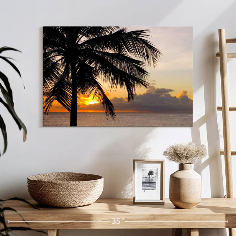 Barbados Coconut Tree, 16" H x 24" W