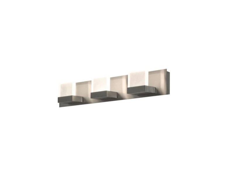 AFX ARLV250418L35D1SN Arlo Applique murale à DEL à 3 lumières de 63,5 cm (25 po), nickel satiné, 3500 K, 120 V