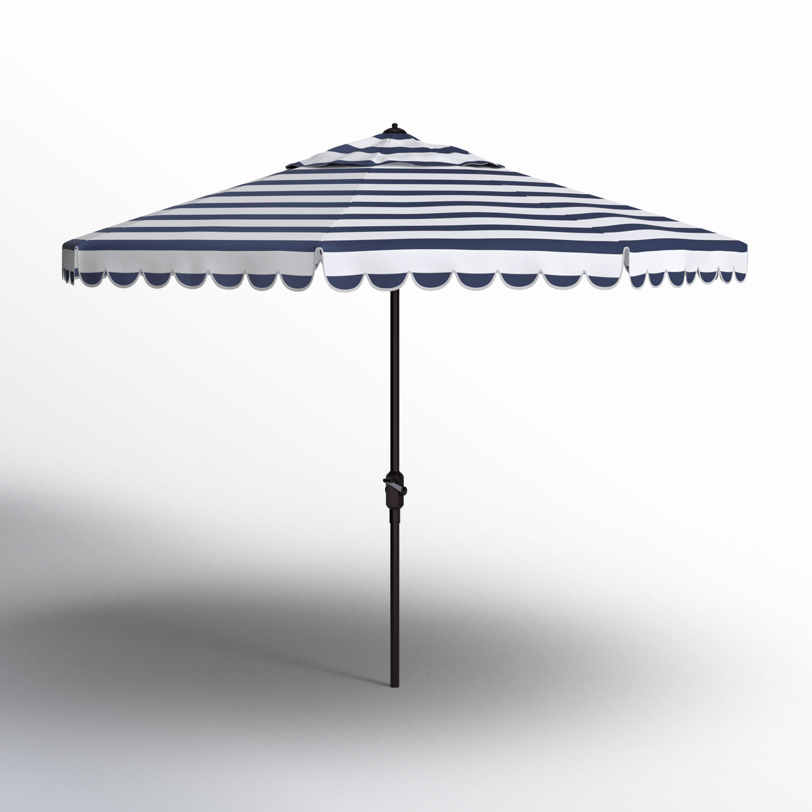 Avalee 10.8' Umbrella, Navy/White