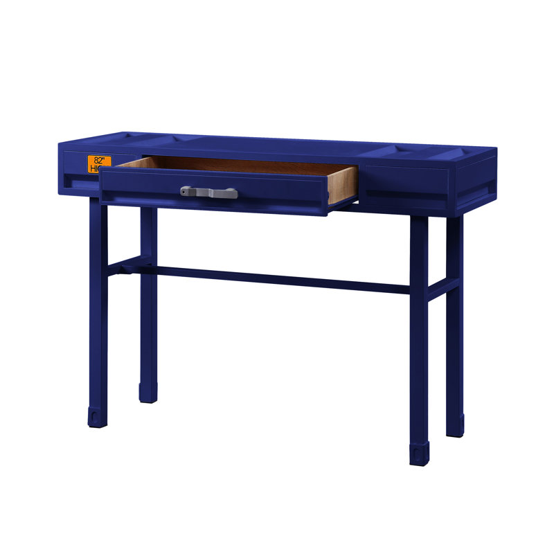 Bureau d'écriture rectangulaire l 47 po Cargo, Bleu