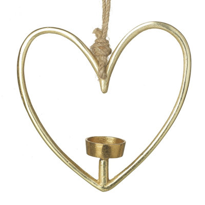 Hanging Cut Out T Light Heart