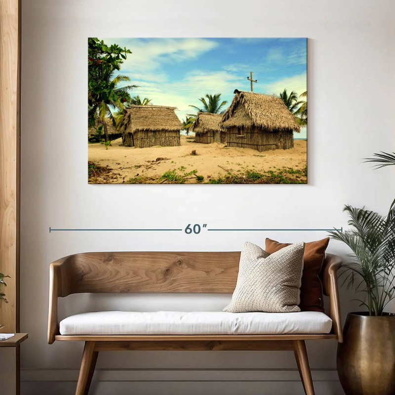 Cabanes de plage Alvord Garifuna Village, H 30 po x l 45 po