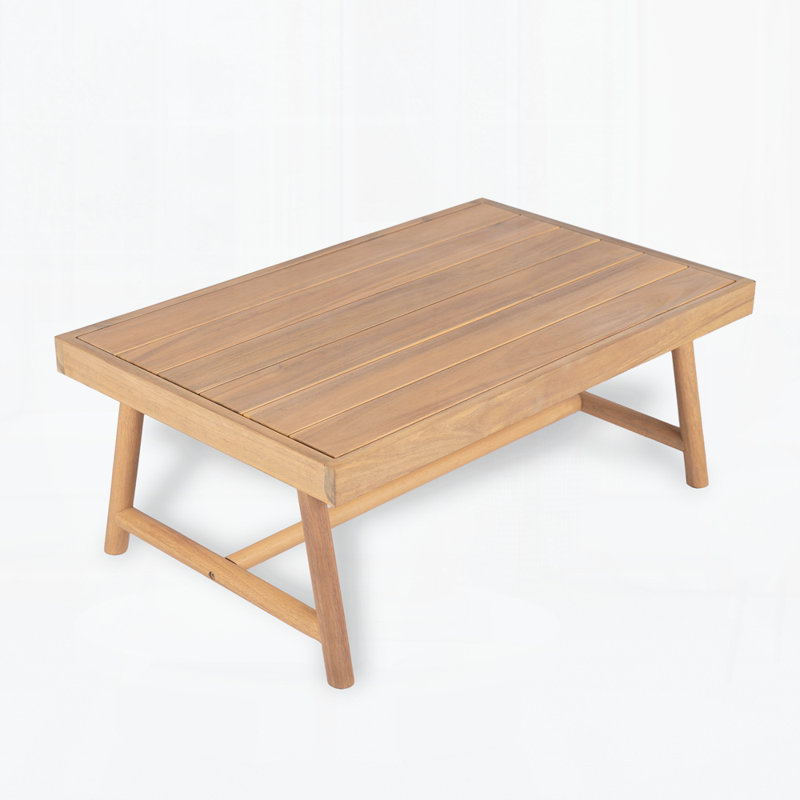 Table basse de patio en bois d'acacia