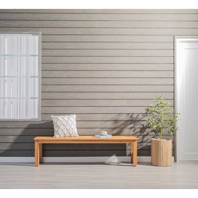 66" W Solid Eucalyptus Wood Outdoor Backless Bench