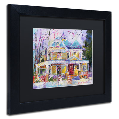 « christmas house », impression sur toile