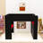 Full Loft Bed With Desk, RGB Light, Storage Shelves And Charging Station-2098216956
