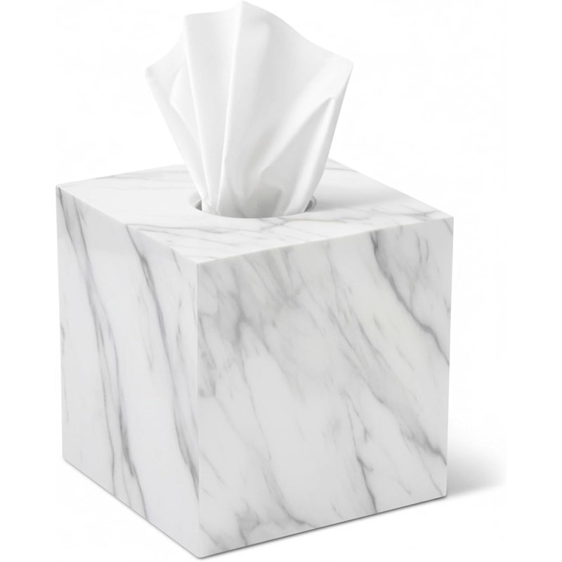 Porte-papier hygiénique en marbre carré