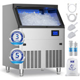 Coolake 320 Lb. Daily Production Cube Clear Ice Freestanding Ice Maker