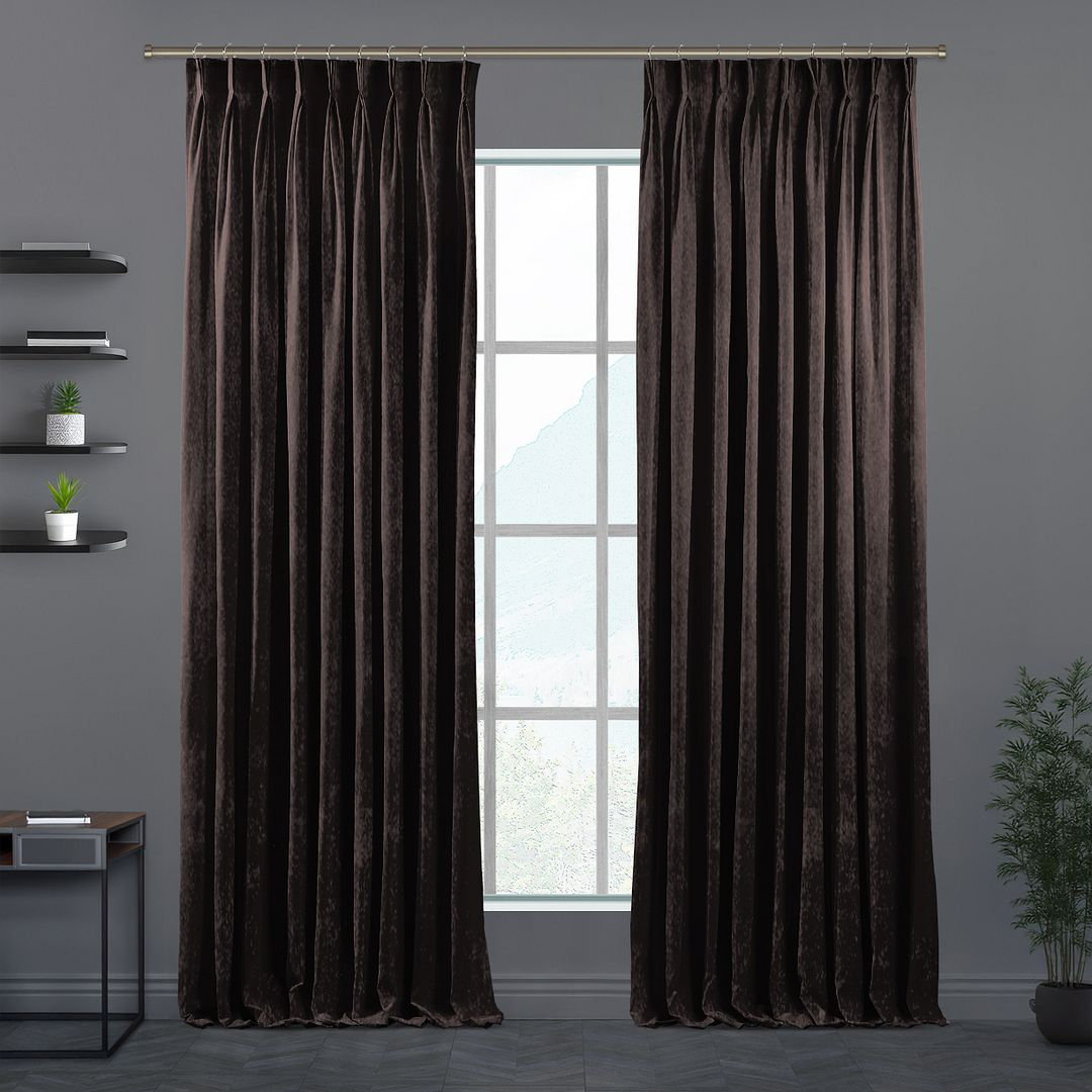 Pinch Plate Room Darkening Extra Long & Extra Wide Decorative Curtain - Single Panel 4