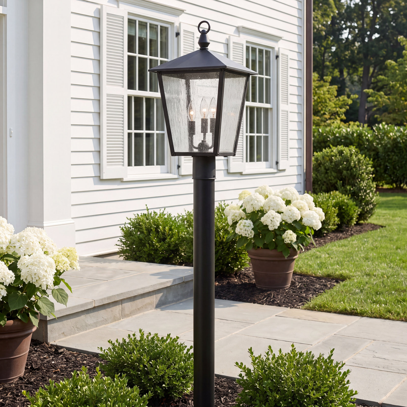 Huntersfield Outdoor Lantern Head, Black
