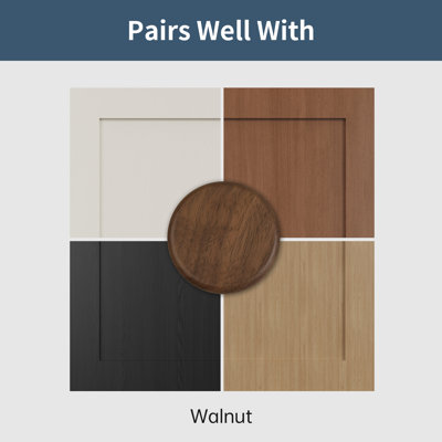 Solid Wood Round Cabinet Knob