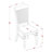 7 Piece Kitchen Table & Chairs Set Consist of a Rectangle Dining Room Table with Butterfly Leaf and 6 Dining Chairs, Linen White-853754833-829207927