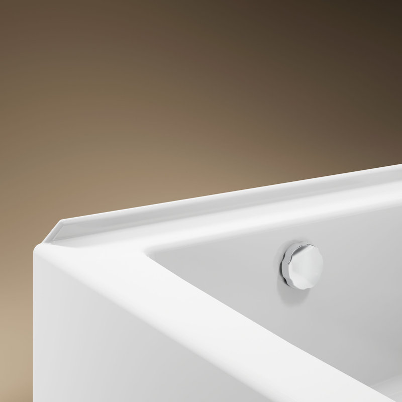 Entity 60 In. X 32 In. Alcove Bath With Right Drain, Left