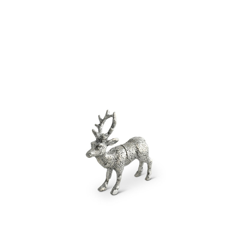 Lodge Pewter Deer Place Card Holder