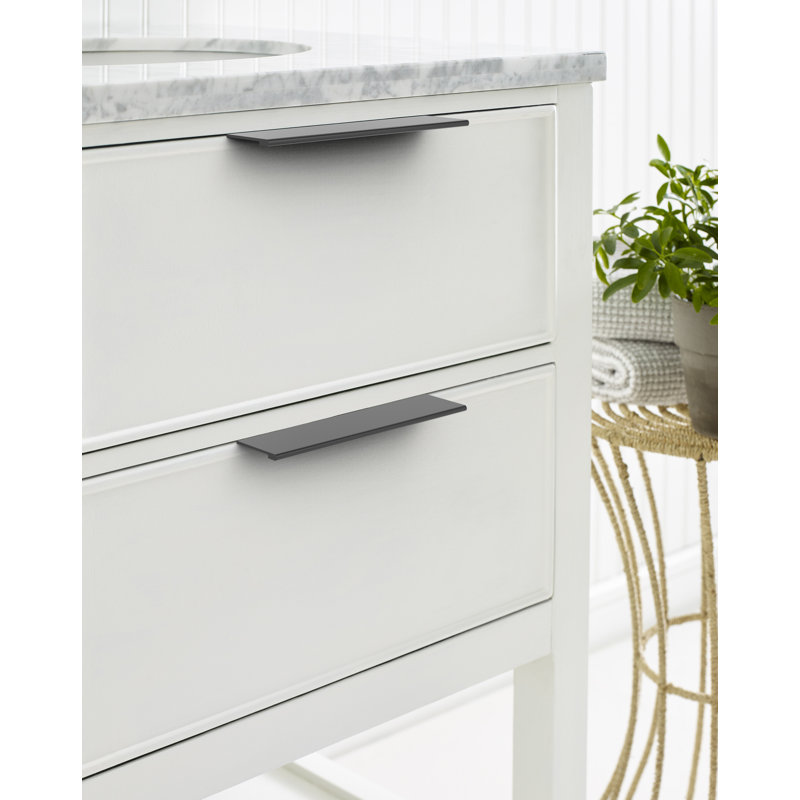 Poignée d'armoire noire matte 6 pouces (152 mm) Streamline II - paquet de 10, 6", Noir mat