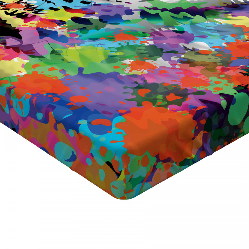 Microfiber Abstract Fitted Sheet, Twin XL Fitted Sheet