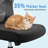 Ergonomic Drafting Chair with Flip-up Armrests and Adjustable Footrest Ring-1969279667