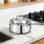 Ensemble de batterie de cuisine en acier inoxydable 11 pièces, casseroles et poêles de cuisine professionnelle à 3 plis avec couvercles, compatible avec l'induction, allant au four et au lave-vaisselle, batterie de cuisine non toxique de qualité chef