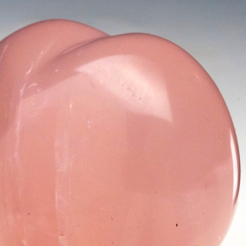 Hand-Carved Rose Quartz Healing Heart | Madagascar