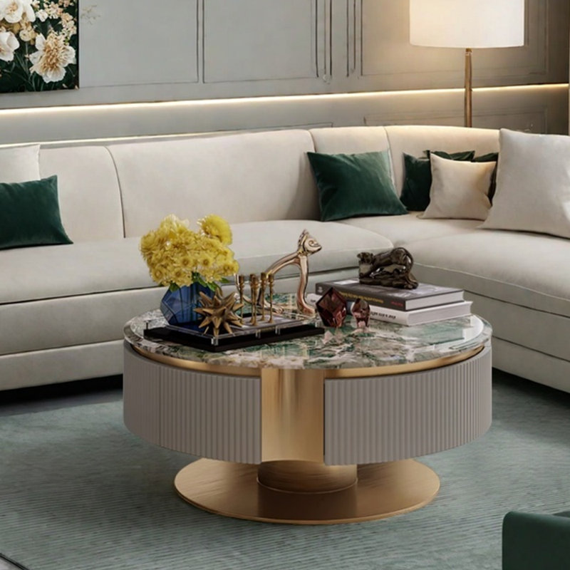 Table basse haut de gamme au design luxueux et lumineux