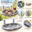 Glow in the Dark Cat Window Perch, Foldable Metal Frame and Suction Cups