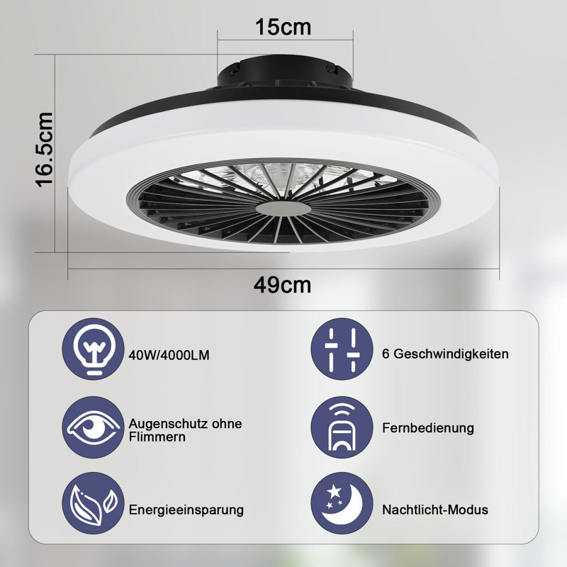 Ceiling Fan with LED Lights