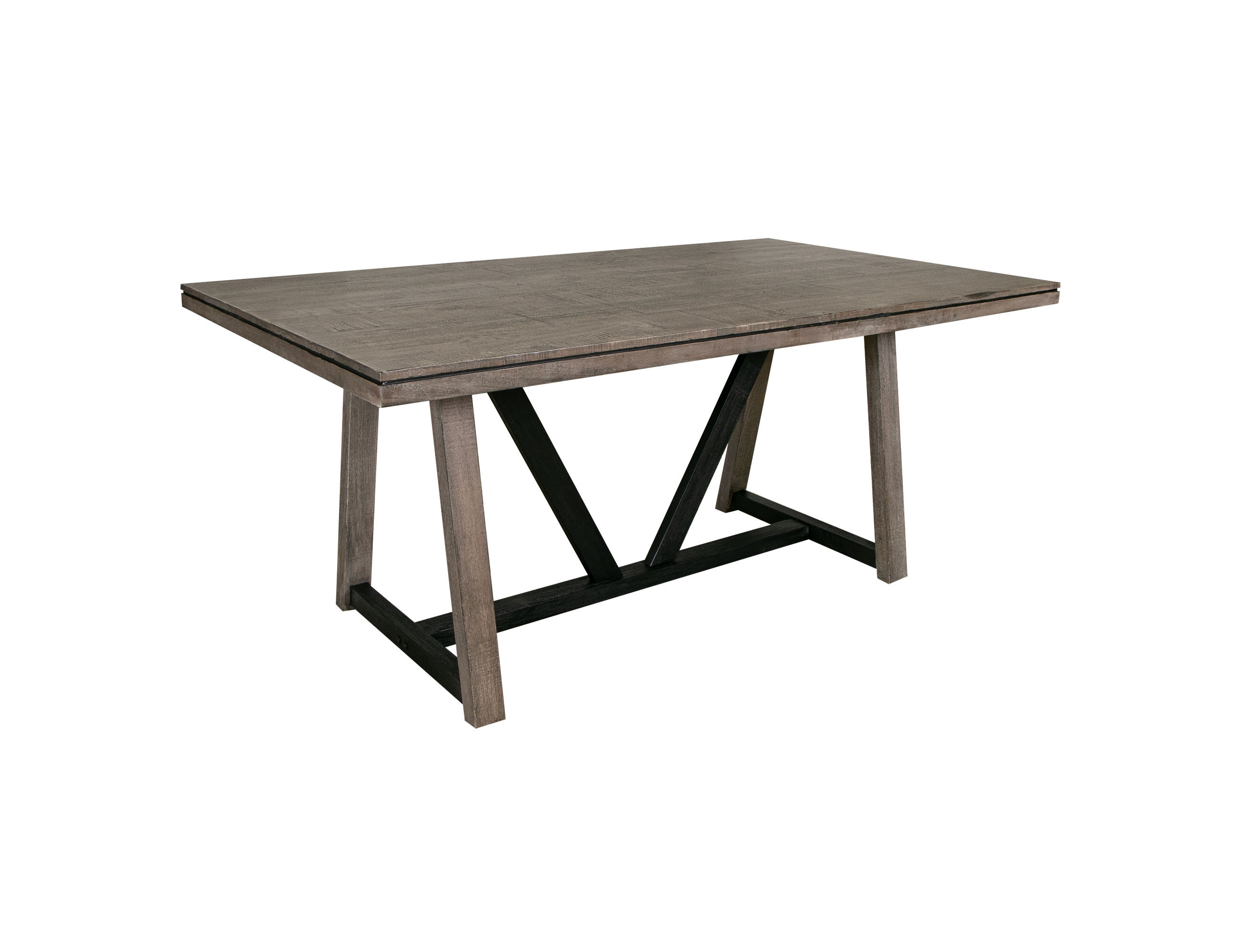 International Furniture Direct Blacksmith Solid Wood Dining Table Wayfair