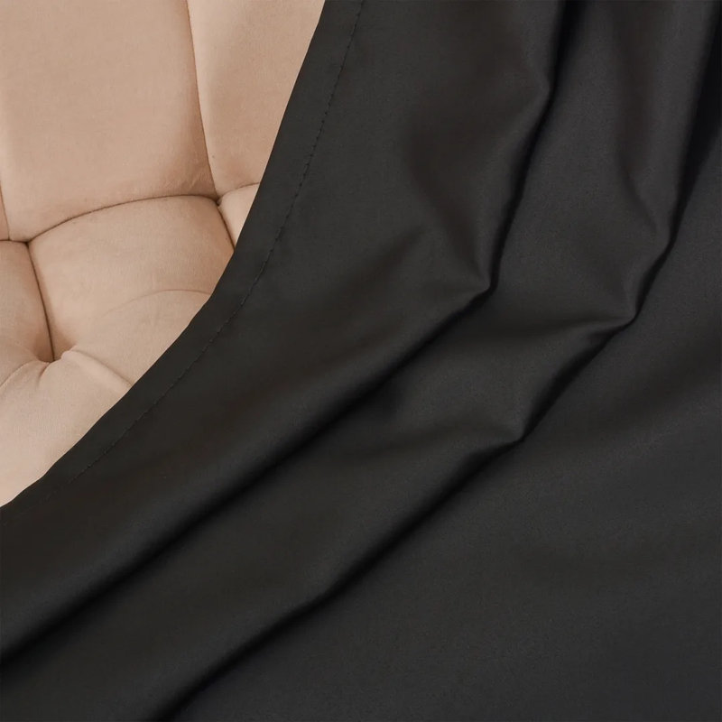 Extra Wide & Extra Long Custom Made Solid Color Room Darkening Single Curtain Panel, 100" W x 168" L, Anthracite