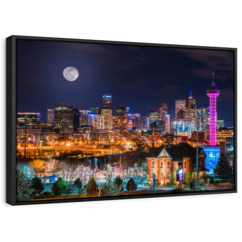 " Denver Moon Wall Art ", 25" H x 37" W