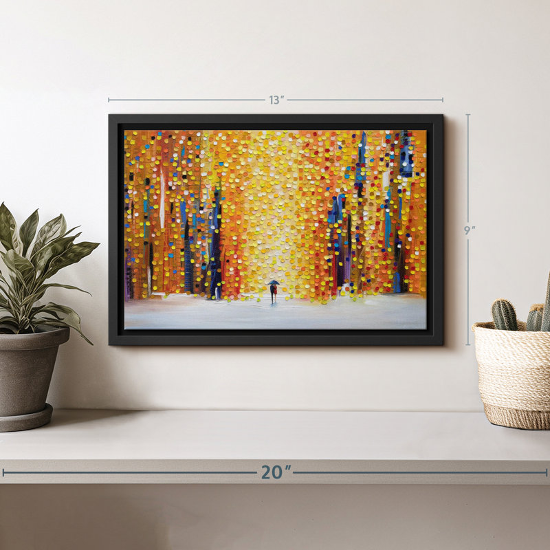 Coucher de soleil, impression sur toile, H 9 po x l 13 po