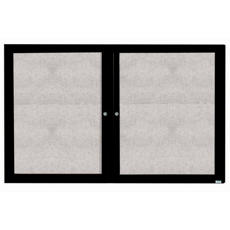 Tableau d'affichage mural extérieur pour l'extérieur, Noir, Deux, 48 po x 72 po