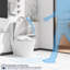 Siège de bidet chauffant intelligent - Température de l'eau et réglable, buse détachable, nettoyage automatique de la buse à capteur réglable, couvercle ouvert, chauffage à 3 niveaux