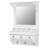 Floating Makeup Vanity With Big Mirror, Wall-Mounted Storage Vanity With Drawers, Pockets & Hooks, Space-Saving Decorative Home Organizer For Small Space