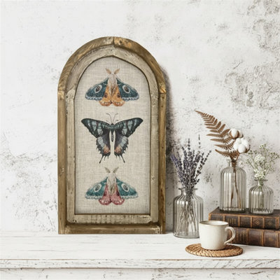 Rustic Wooden Vintage Wall Decor | Farmhouse Art Decorations For Living Room, Home Office, And Nursery(12X8 Inch, 3D With Frame)