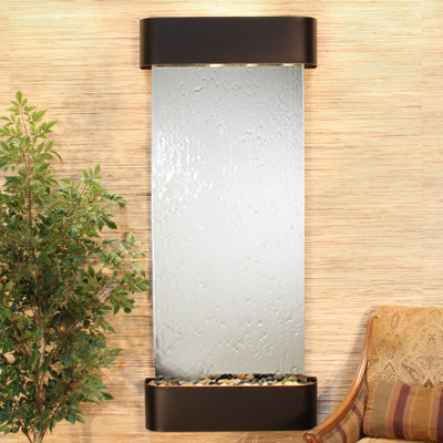 Inspiration Falls Natural Stone Waterfall Fountain with Light