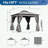 Outdoor Gazebo with Double Roofs and Privacy Screens-112693008-112693010