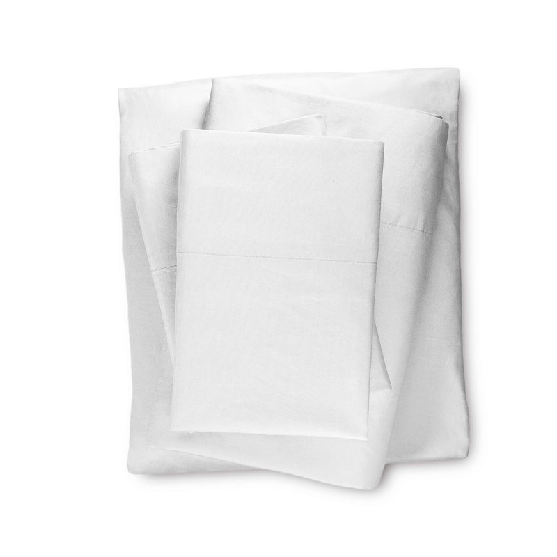 4-Piece Bed Sheet Set | Bright White | Cotton Rich Bed Sheet Set | King Size | Anti-Microbial, Bright White